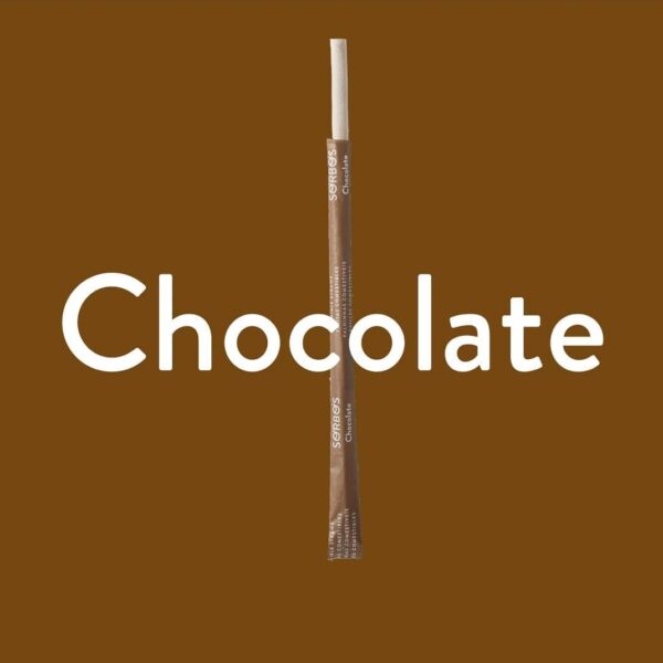 pajitas comestibles sabor chocolate