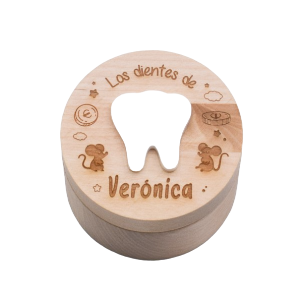 caja madera dientes personalizada