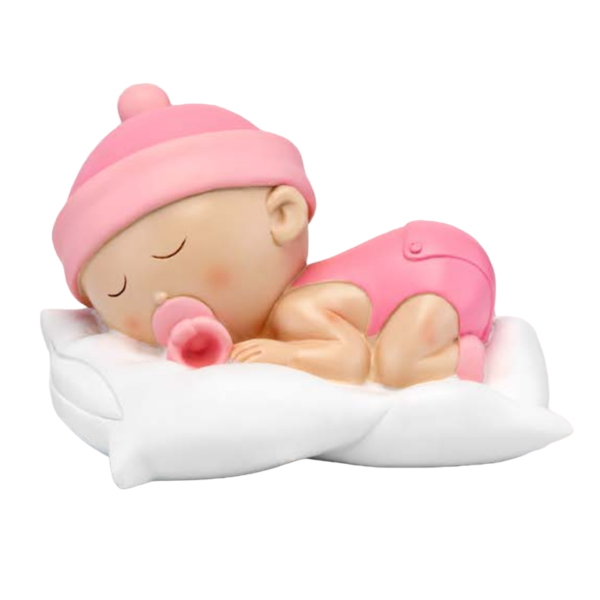 hucha bebé dormilón rosa